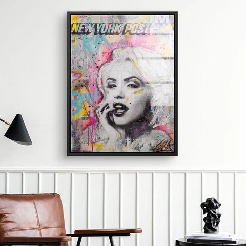 Tableau mural - Marilyn Monroe - New York Post