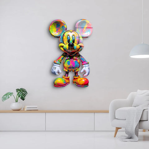 Wandbild - Mickey Maus Pop Art