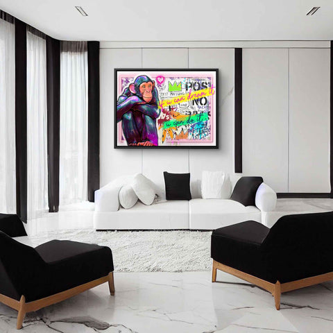 Wandbild mit träumenden Affen von ArtMind