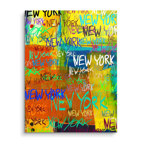 Tableau mural - New York - Writings