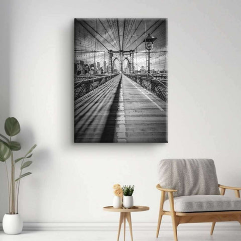 Wandbild mit einzigartiger Ansicht der Brooklyn Bridge von ArtMind