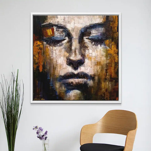 Wandbild mit Frauen Portrait von ARTMIND