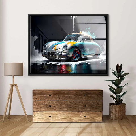 Wandbild eines Porsches 356 von ArtMind