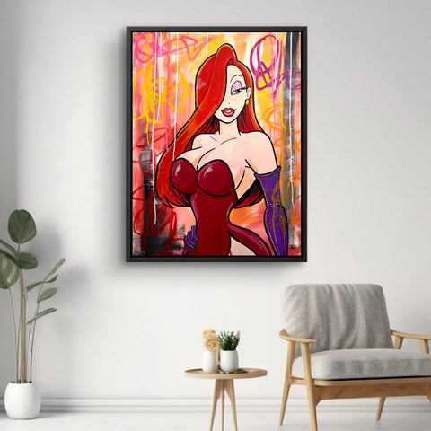 Wandbild - Jessica Rabbit