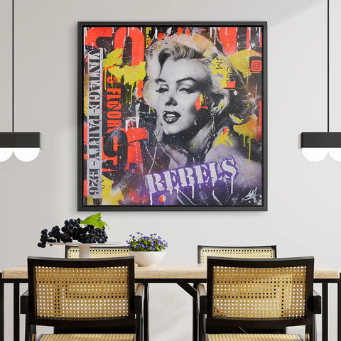 Wandbild - Rebel Marilyn Monroe