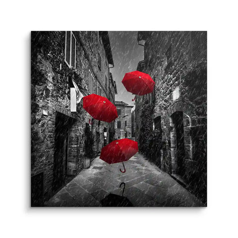 Wandbild - Red umbrella
