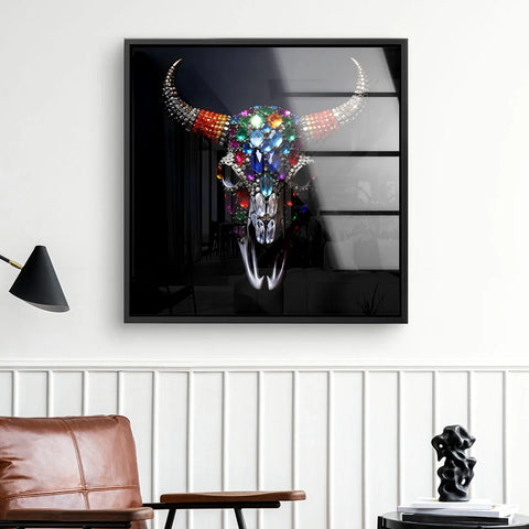 Tableau mural - DIAMOND SKULL - II