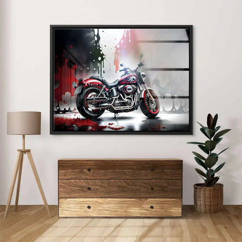 Wandbild Splash Harley von ArtMind