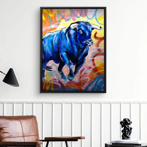 Wandbild -  Blue Bull