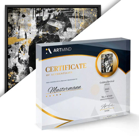 Golden revival - Edition œuvre d'art avec certificat d'authenticité d'ArtMind