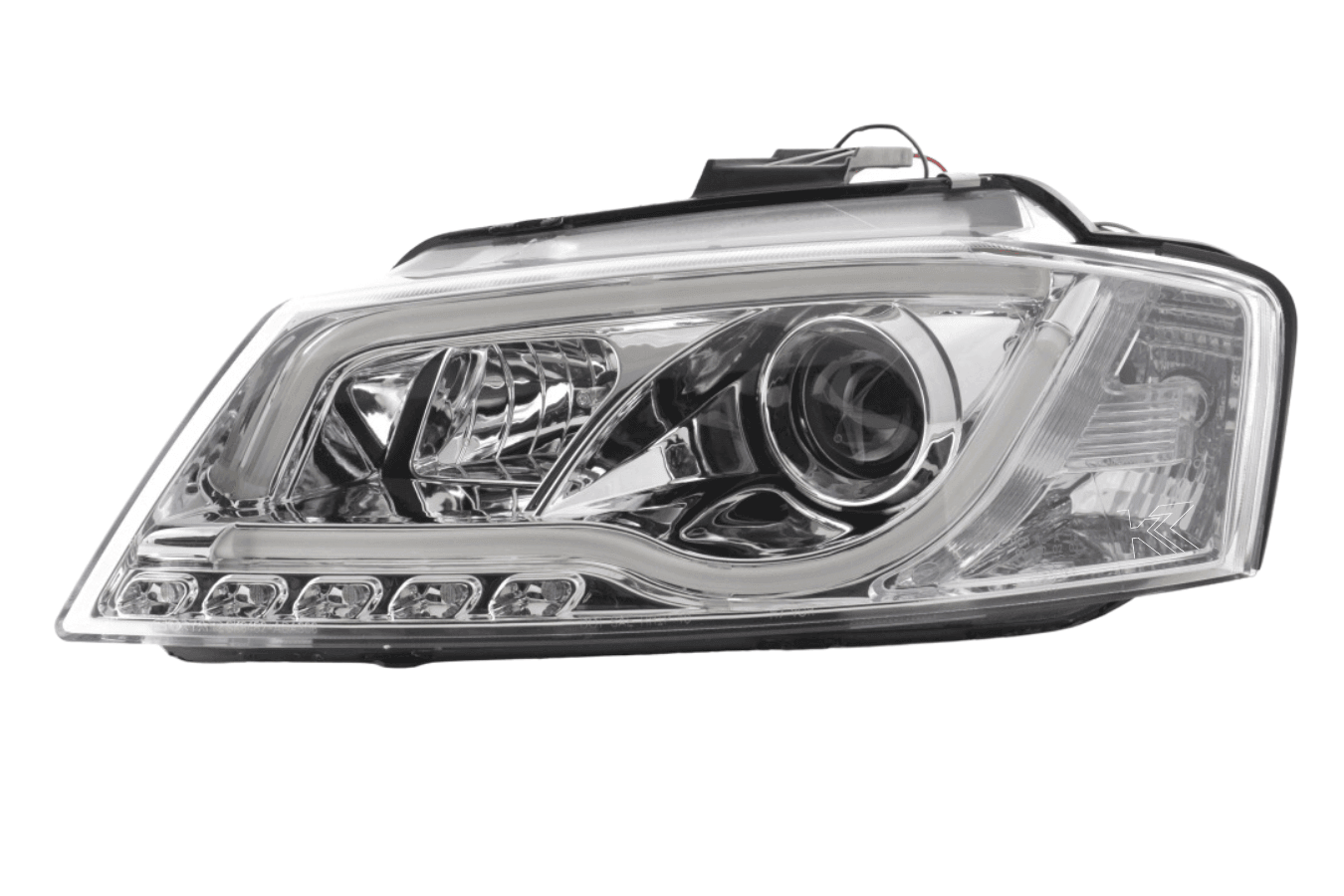 Audi A3 (8P / 8PA) Chrome LED Headlights with Daytime Running Lights (