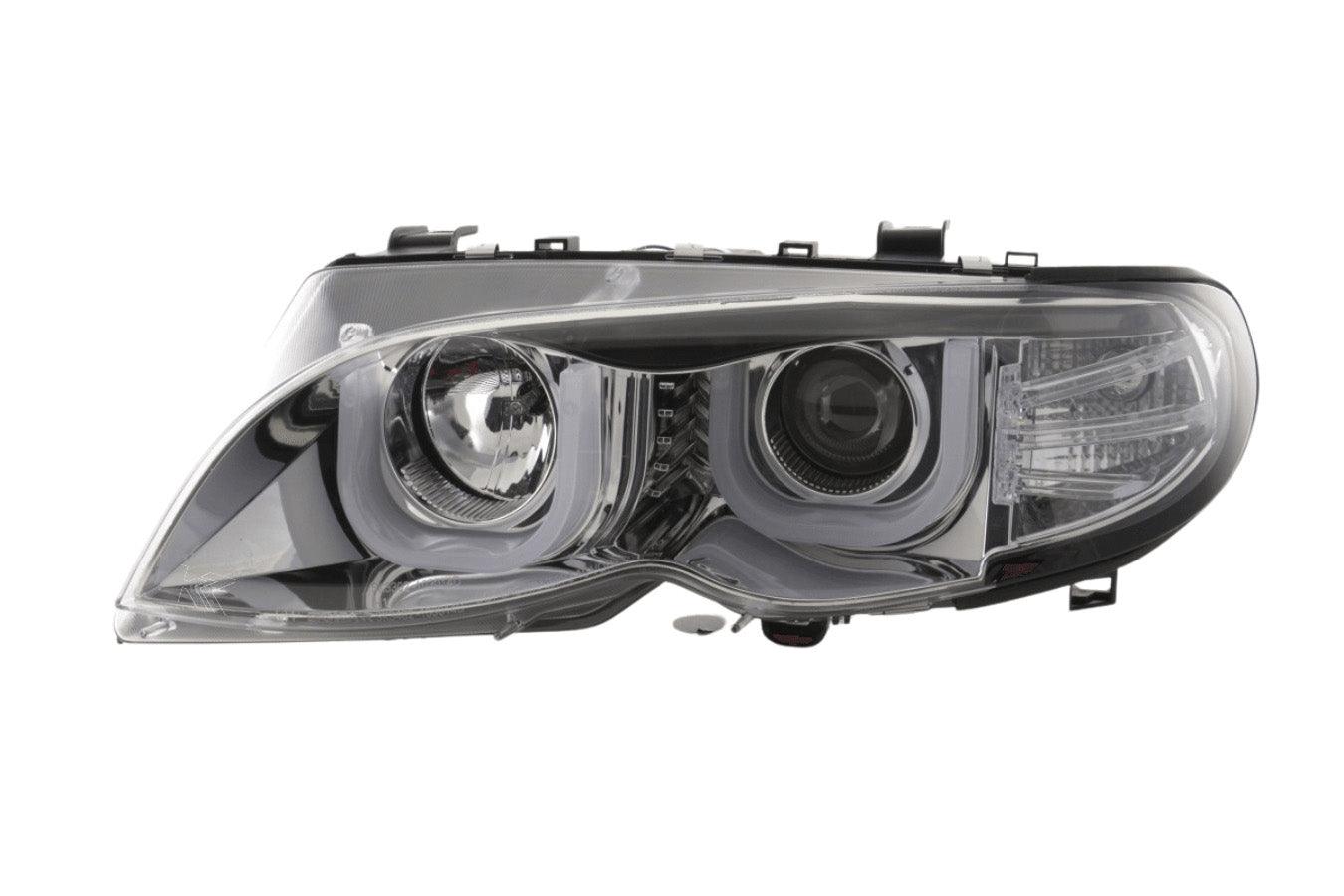 BMW E46 FAROS DELANTEROS OJOS DE ANGEL BMW E46 98 2P. BLACK SOTECH TUNING