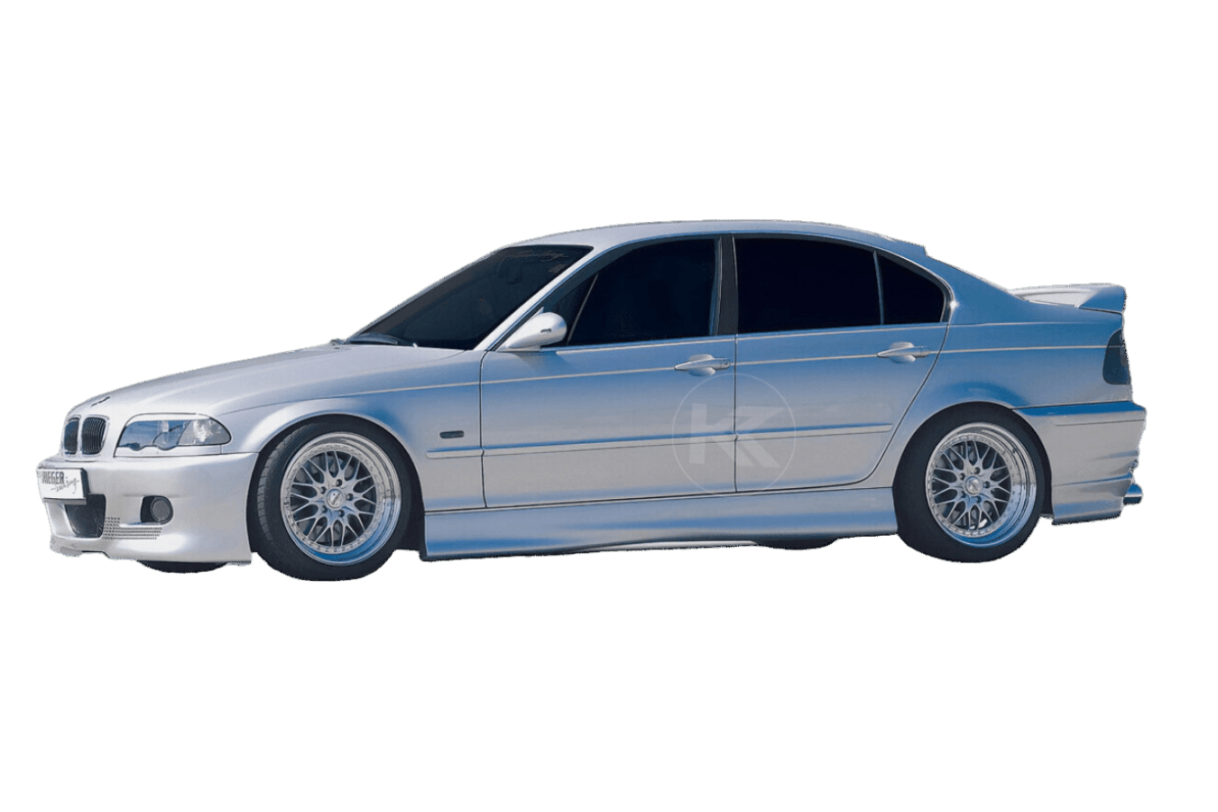 BMW E46 RIEGER M5 STYLE FRONT BUMPER LIP SPOILER. SEDAN 318I 328I 325  GENUINE