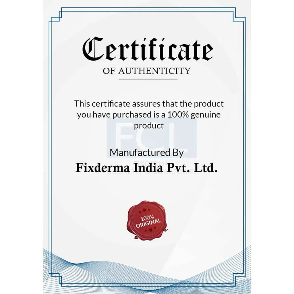 fixderma Certification