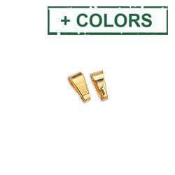 BeadsBalzar Beads & Crafts (GQ6523X) Brass component bail triangular ring 6mm (20 PCS)