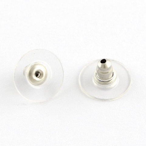 Clear Silicone Earring backs 3.5mm - Ear Clutch - Earnut