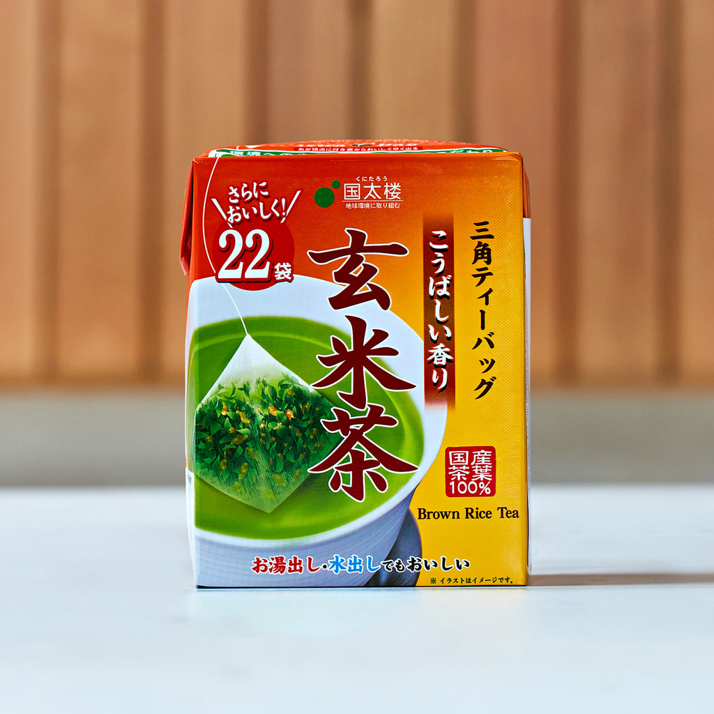 Kunitaro Genmaicha Green Tea with Roasted Rice Pyramid Tea Bags, 44 g