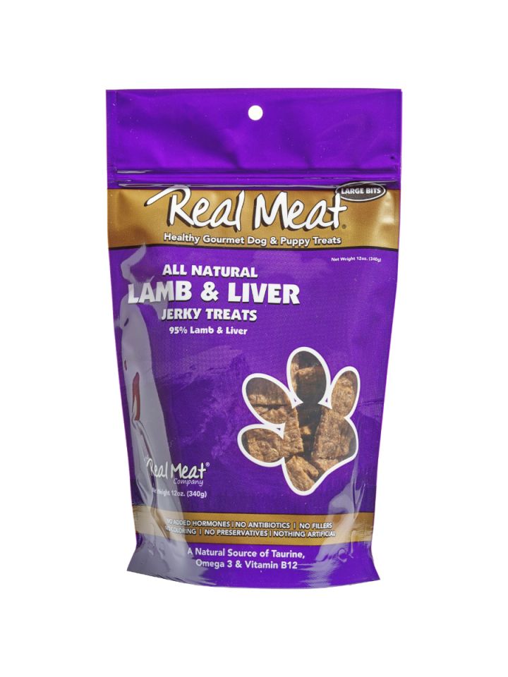 The Real Meat Lamb & Liver Jerky Treats 12oz - Natures Select Carolinas product image