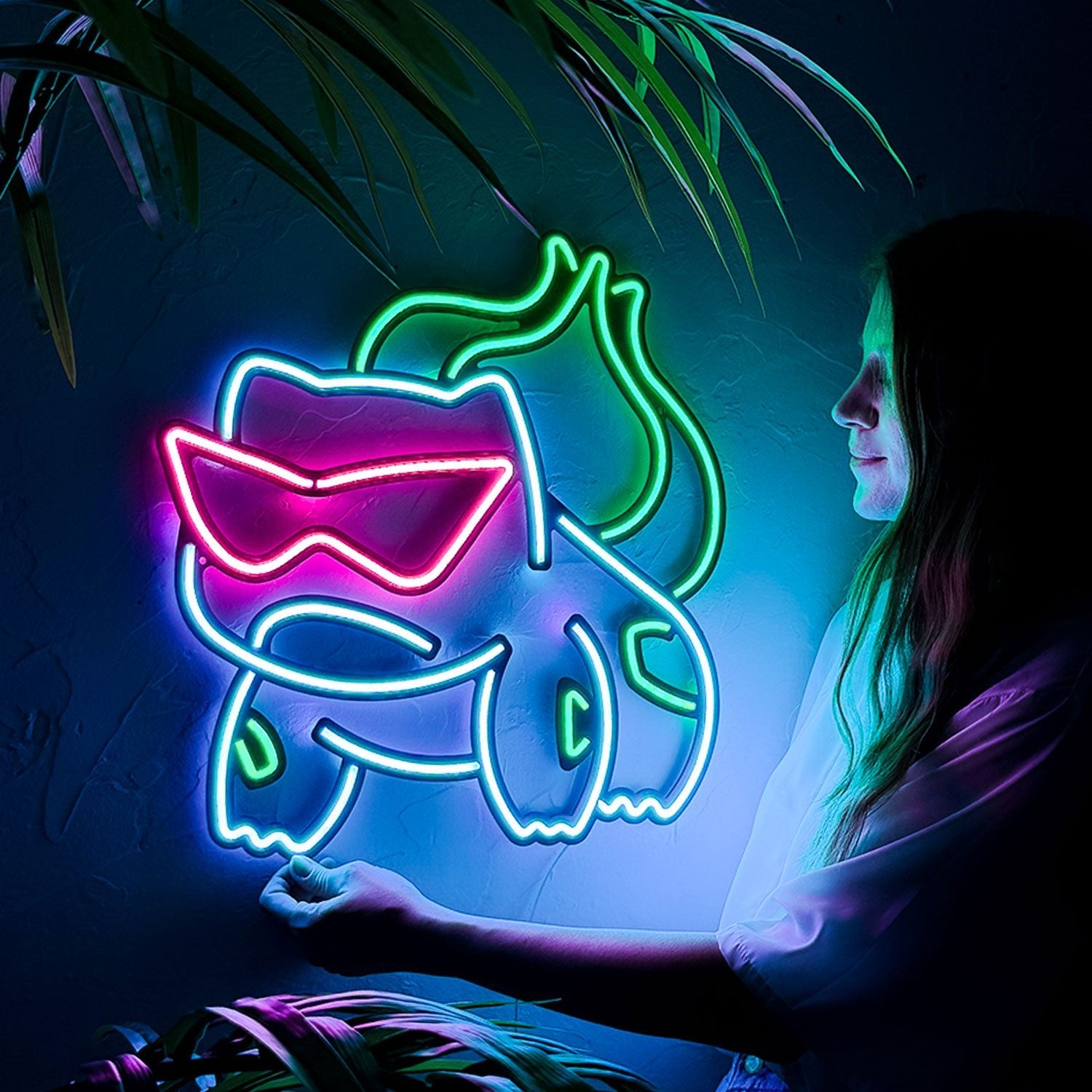 Bulbasaur Neon Sign - Hoagard AU product image