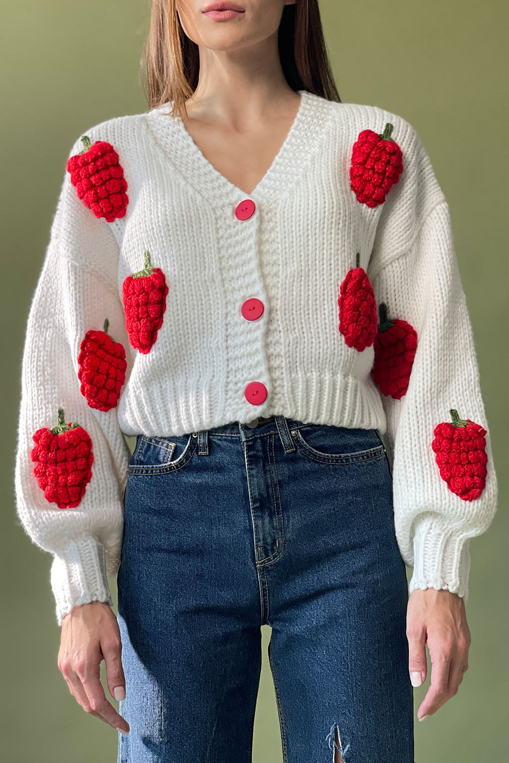 Smile Pattern Knit Cardigan – DESSIN STUDIO