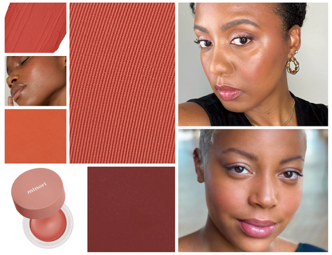 Tan to Dark Skin tones with red blush