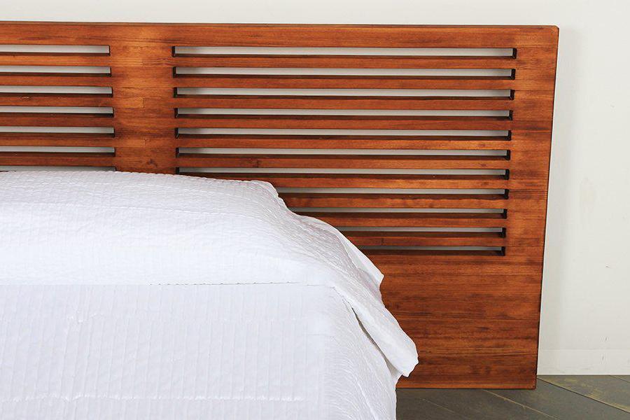 reclaimed wood bed modern