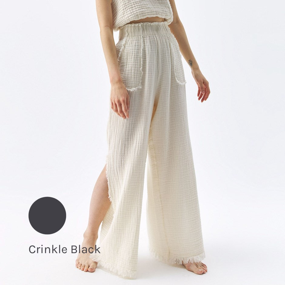 Crinkle Slouchy Pants