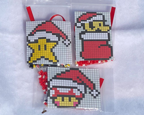 DIY Perler Bead Christmas Ornament Craft Kits, Kids Craft – GalaxyofPixels