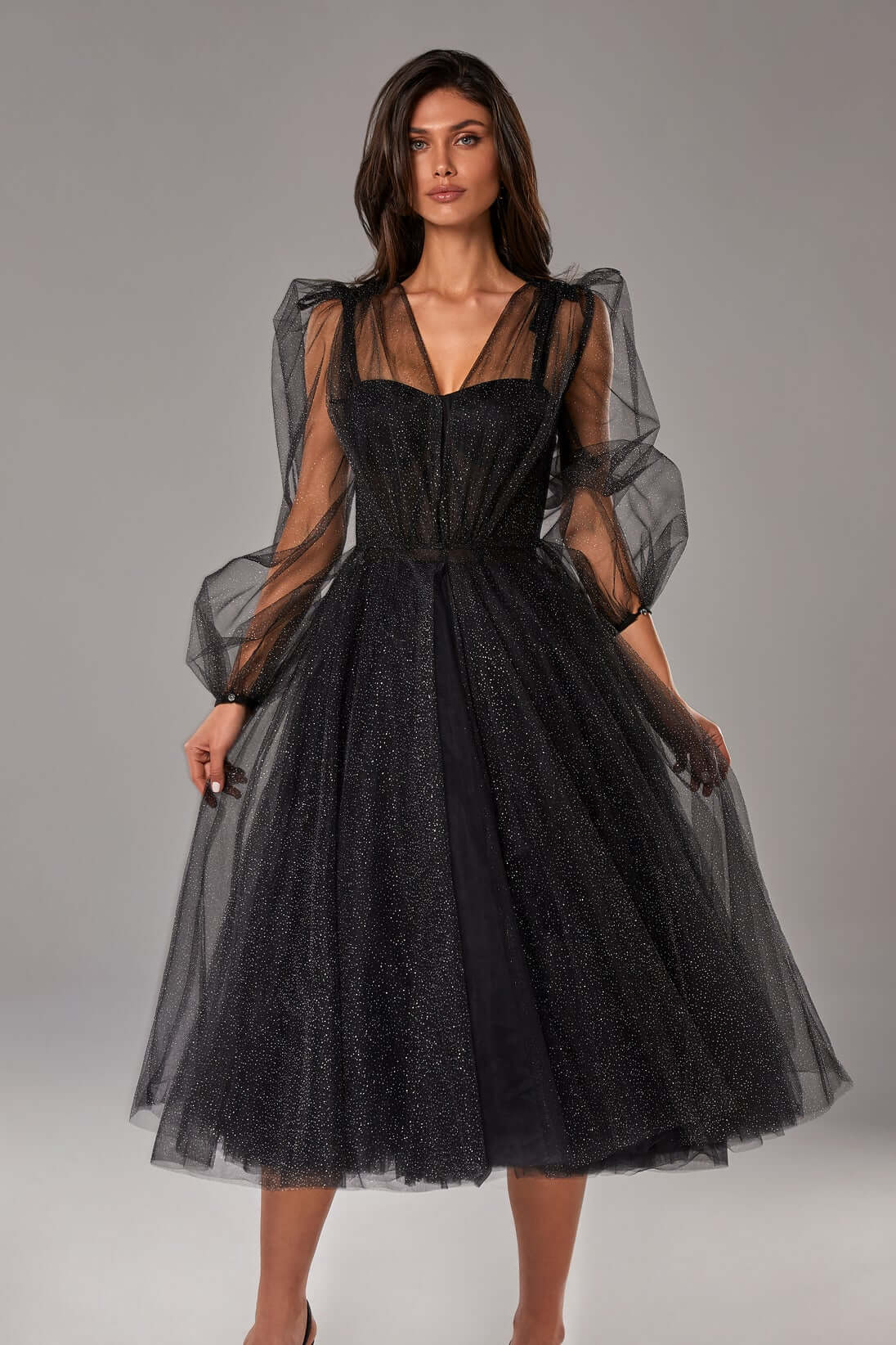 Combination sparkly tulle dress – Milla