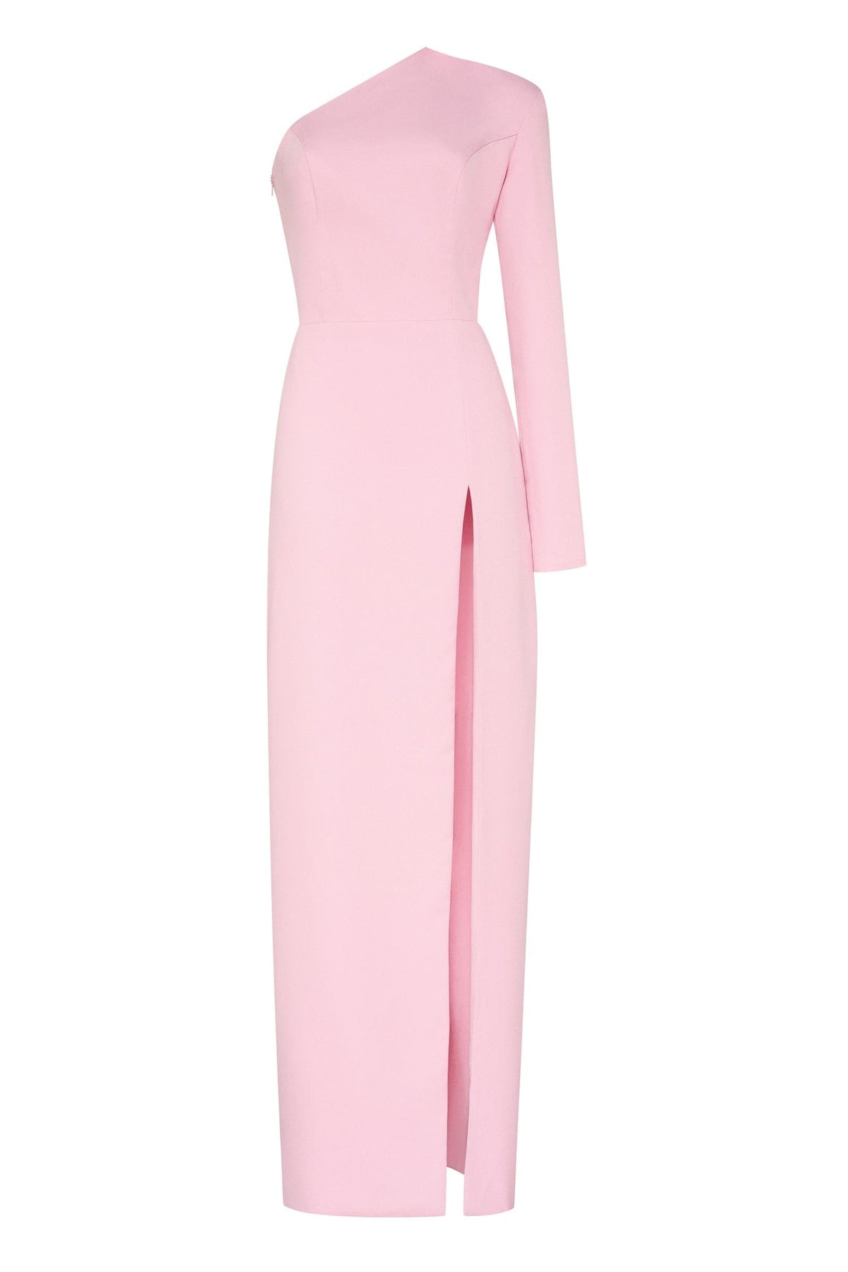 Pink Long-sleeved dress with sharp shoulder cut Milla Dresses - USA ...