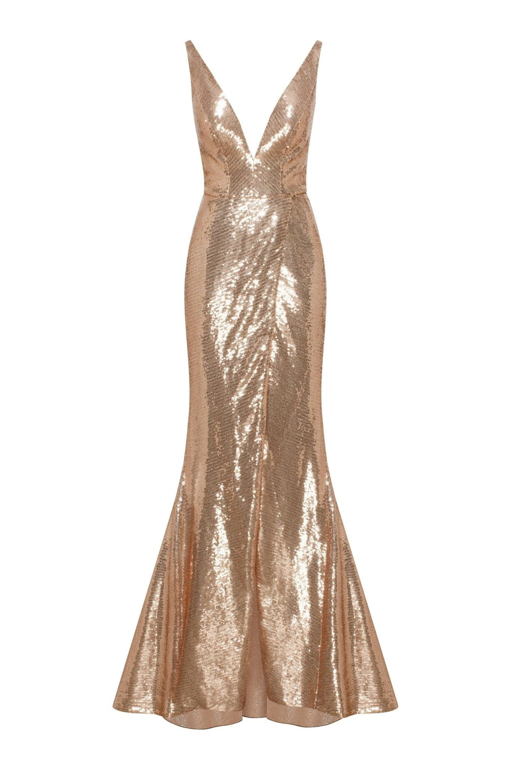 Gold Sequin Dress - Bustier Dress - Strapless Sequin Dress - Lulus
