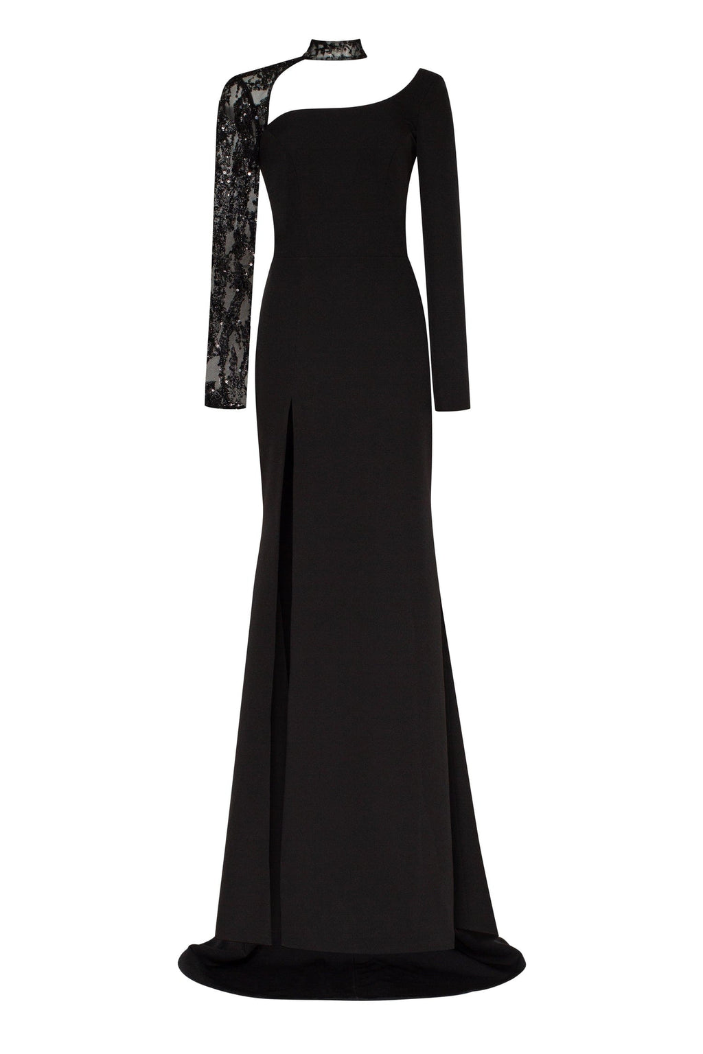 Elegant black off-the-shoulder sparkling maxi dress ➤➤ Milla Dresses - USA,  Worldwide delivery