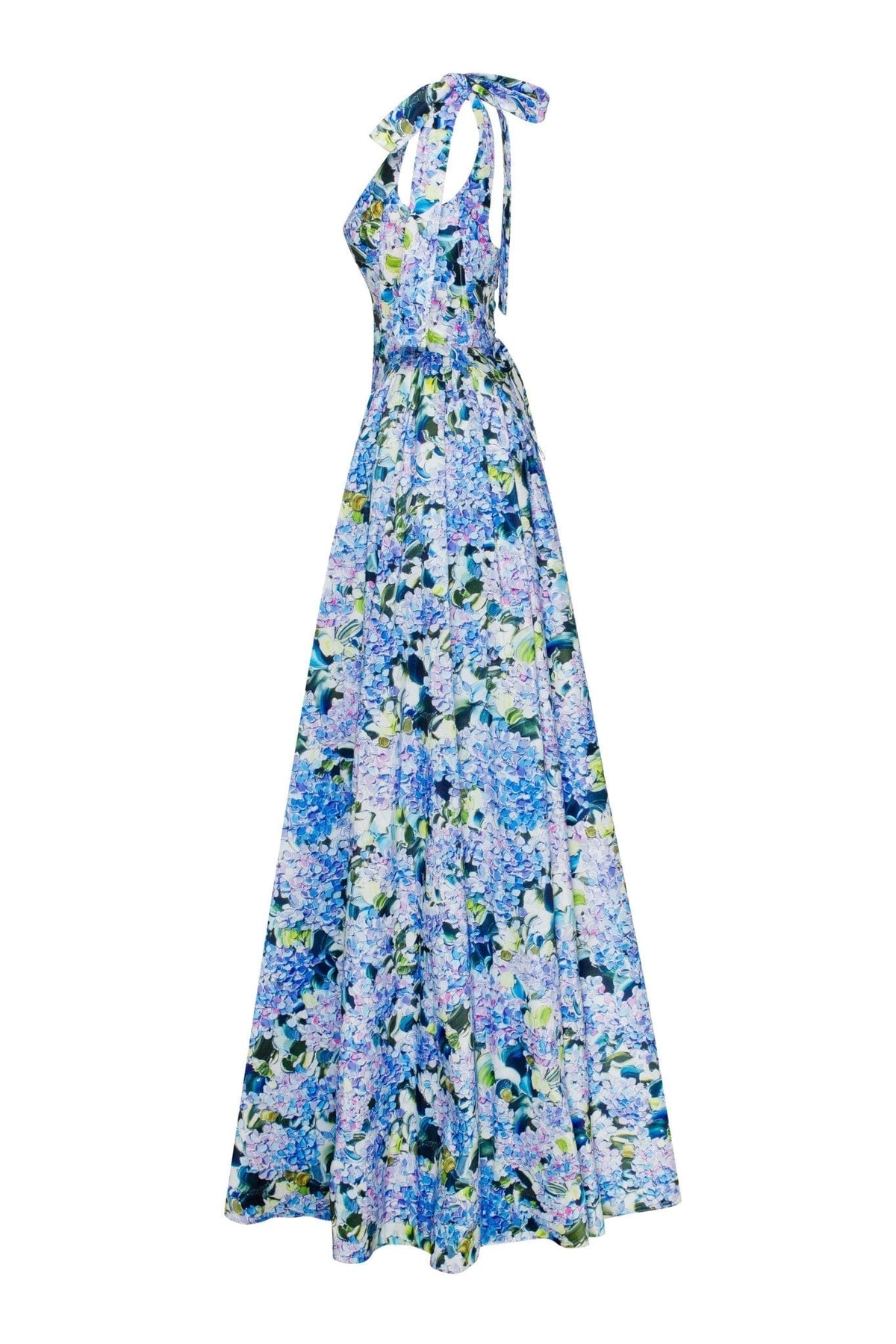 Blue Hydrangea strapped maxi dress Milla Dresses - USA, Worldwide delivery