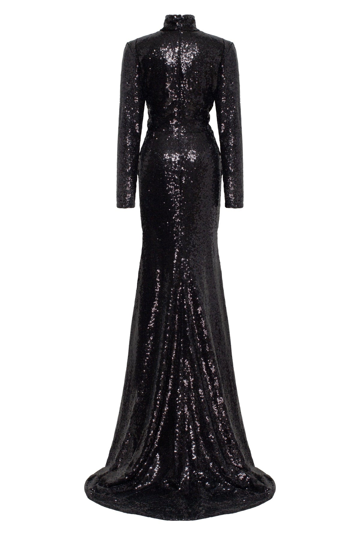 Long-sleeve black sequin dress Milla Dresses