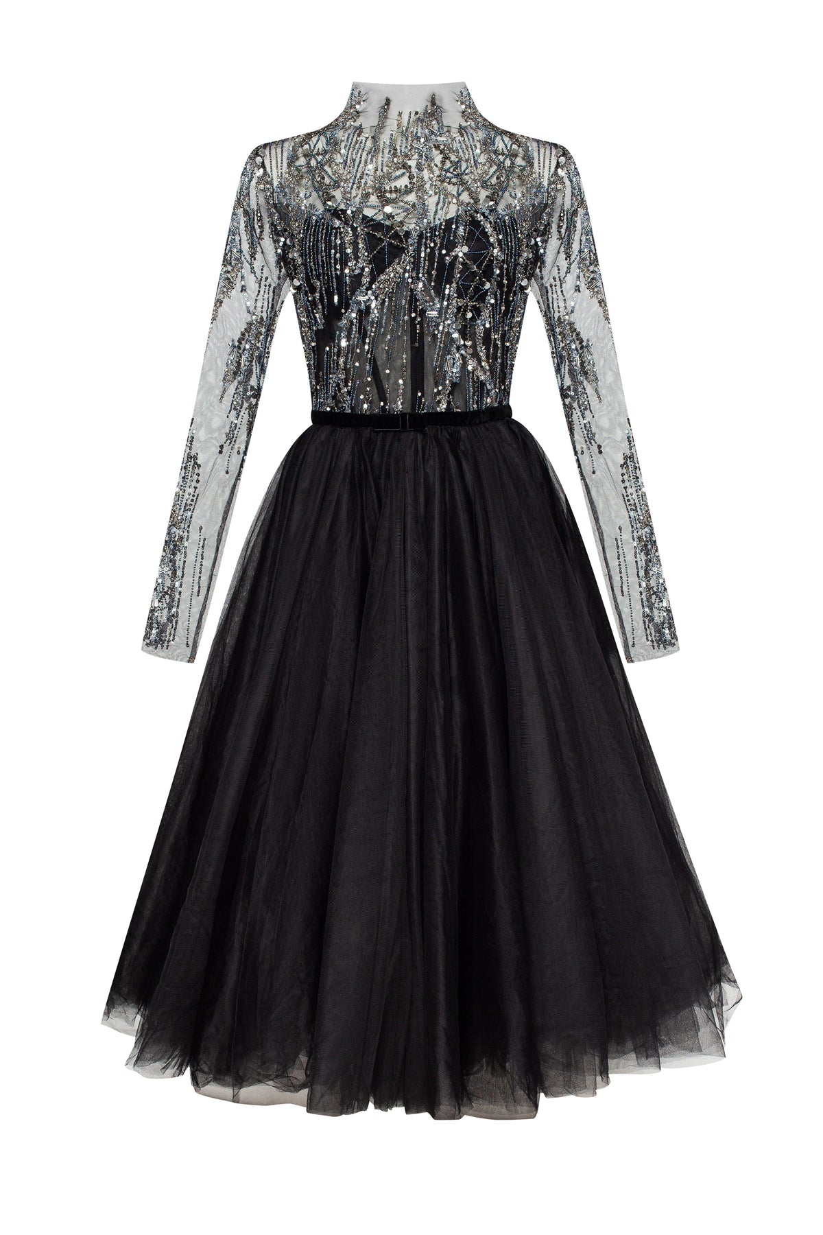 Gorgeous dress with embellished overlay blouse Milla Dresses
