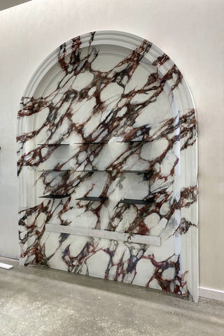 Custom Faux Marble Hand Painted Finish