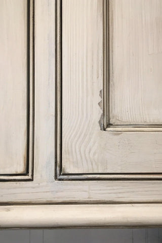 Custom Hand Painted Faux Weathered Distressed Cabinets Dover MA