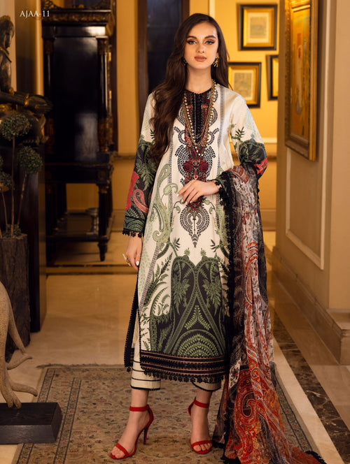 Asim Jofa Luxury Lawn Embroidered Collection 16 – The Zaibai