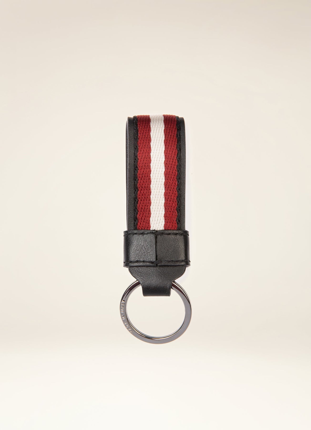BALLY: leather key ring - Black  Bally keyring MLK00RVT443 online