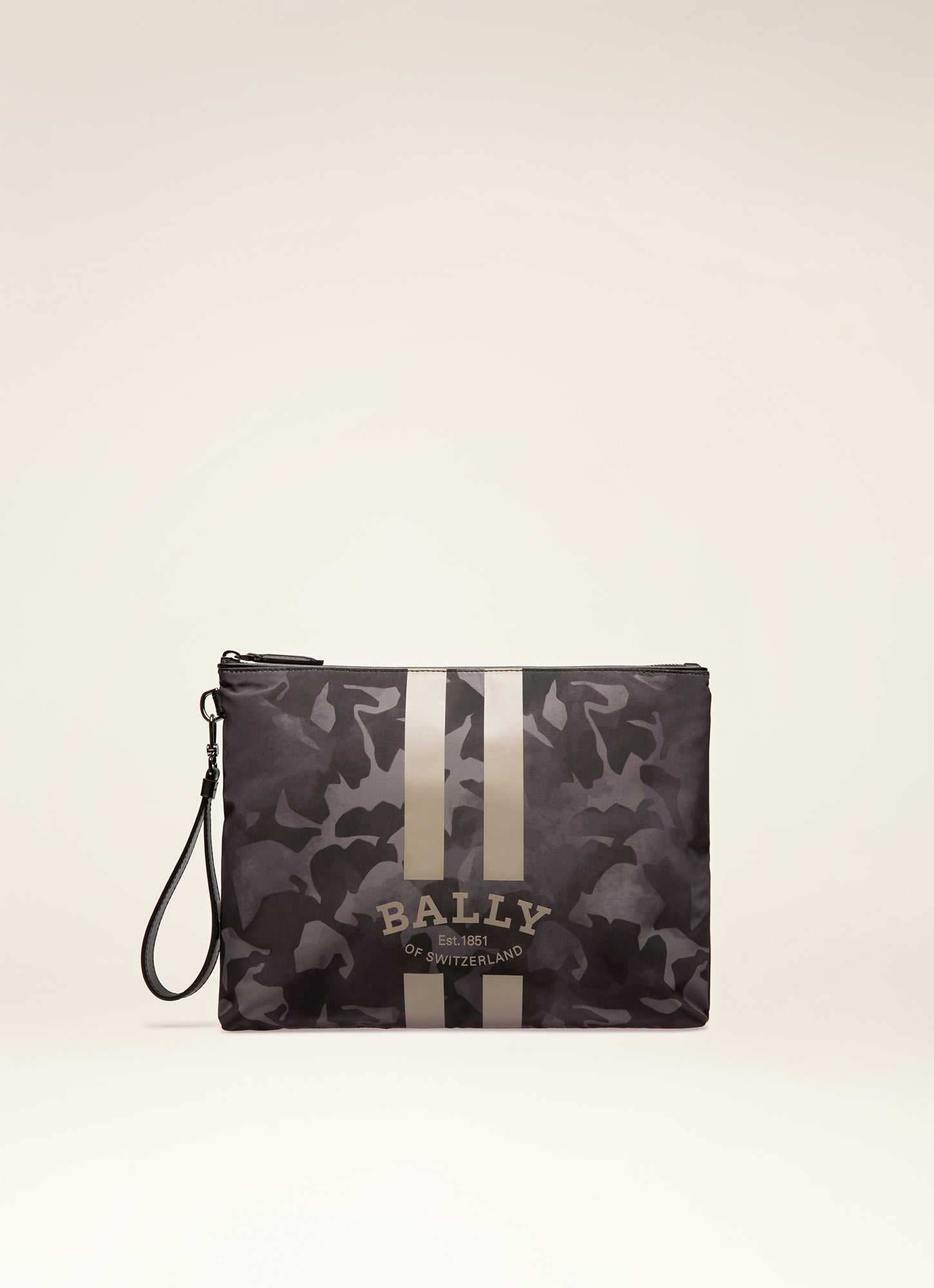 Clutches & Portfolios  Makid - Leather Clutch Bag In Navy - Bally