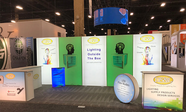 Trade show Exhibit 2018 DS&L Booth at ExhibitorLive