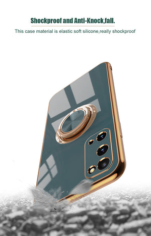 Electroplated Ring Magnetic Phone Case
