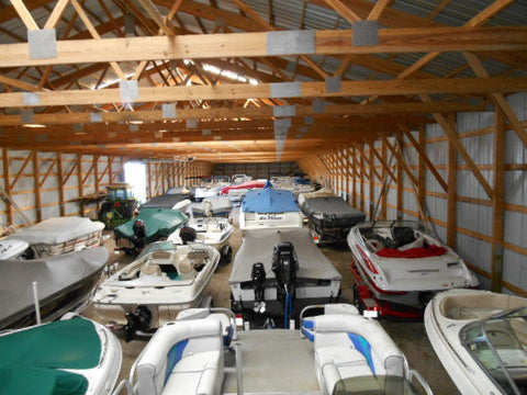 Inside Boat Storage Boat Lines & Dock Ties