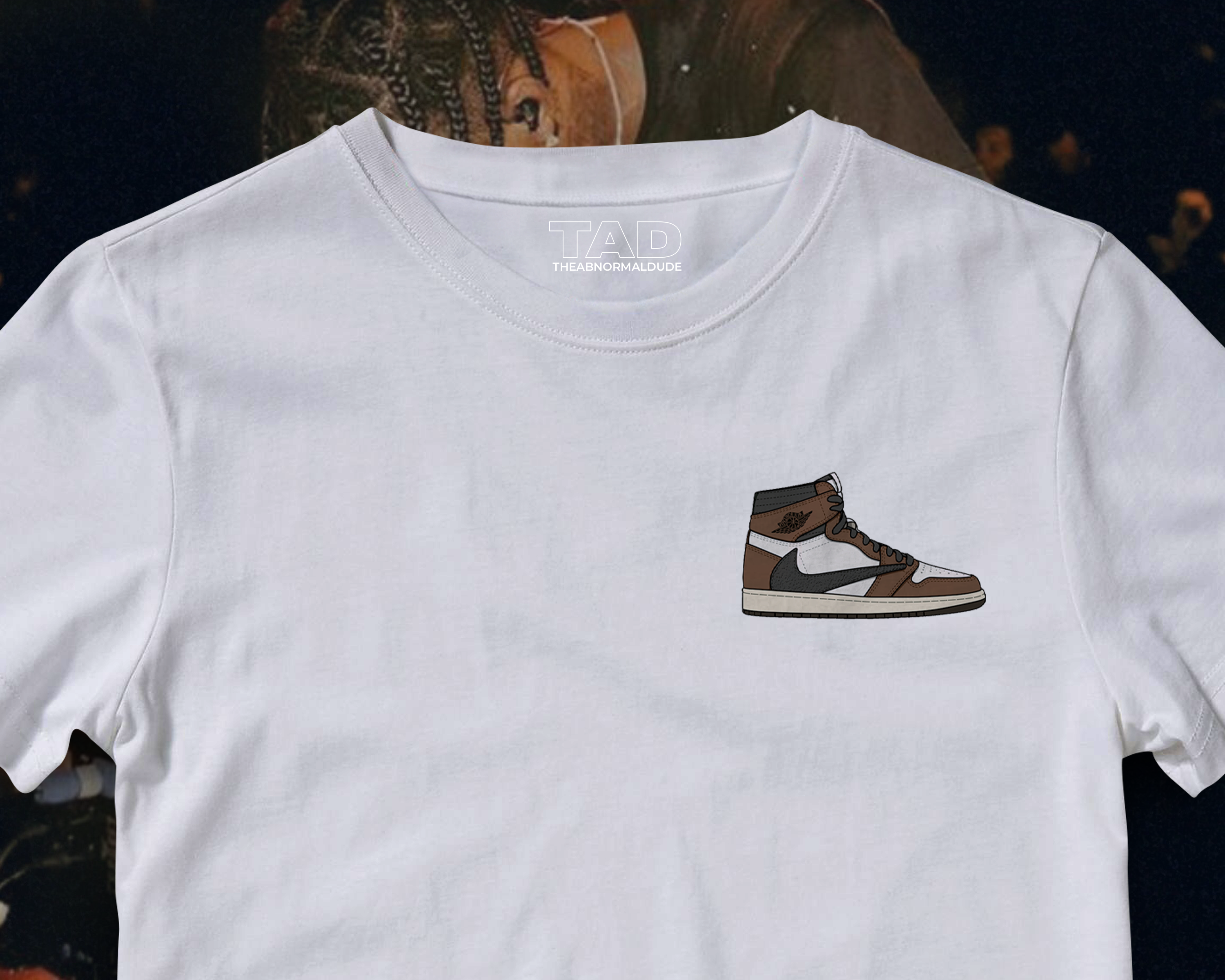 travis scott jordan 1 t shirt