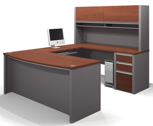 Bestar Connexion U-shaped Desk with Hutch | Bestar Office Desk –  