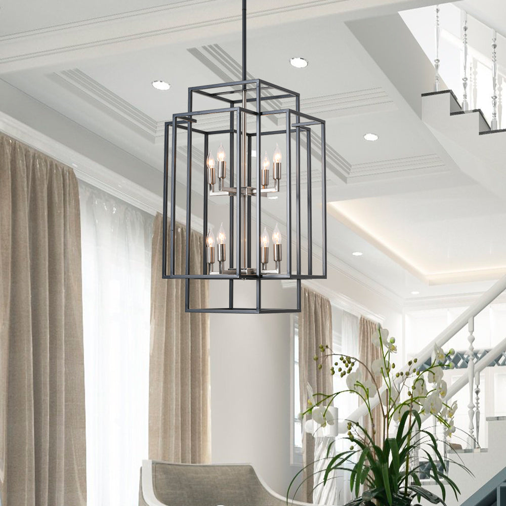 light lantern rectangle chandelier