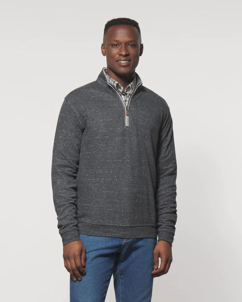 Quarter zip store sweater with tie