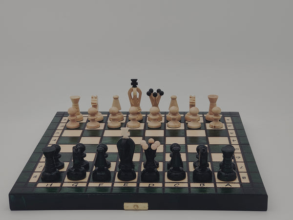 Noordoosten Ramkoers Radioactief Houten schaakspellen - 32 cm toerist - Brown - Orac Games – Orac games