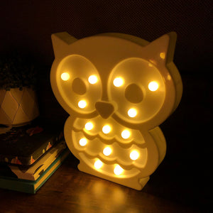 white owl night light