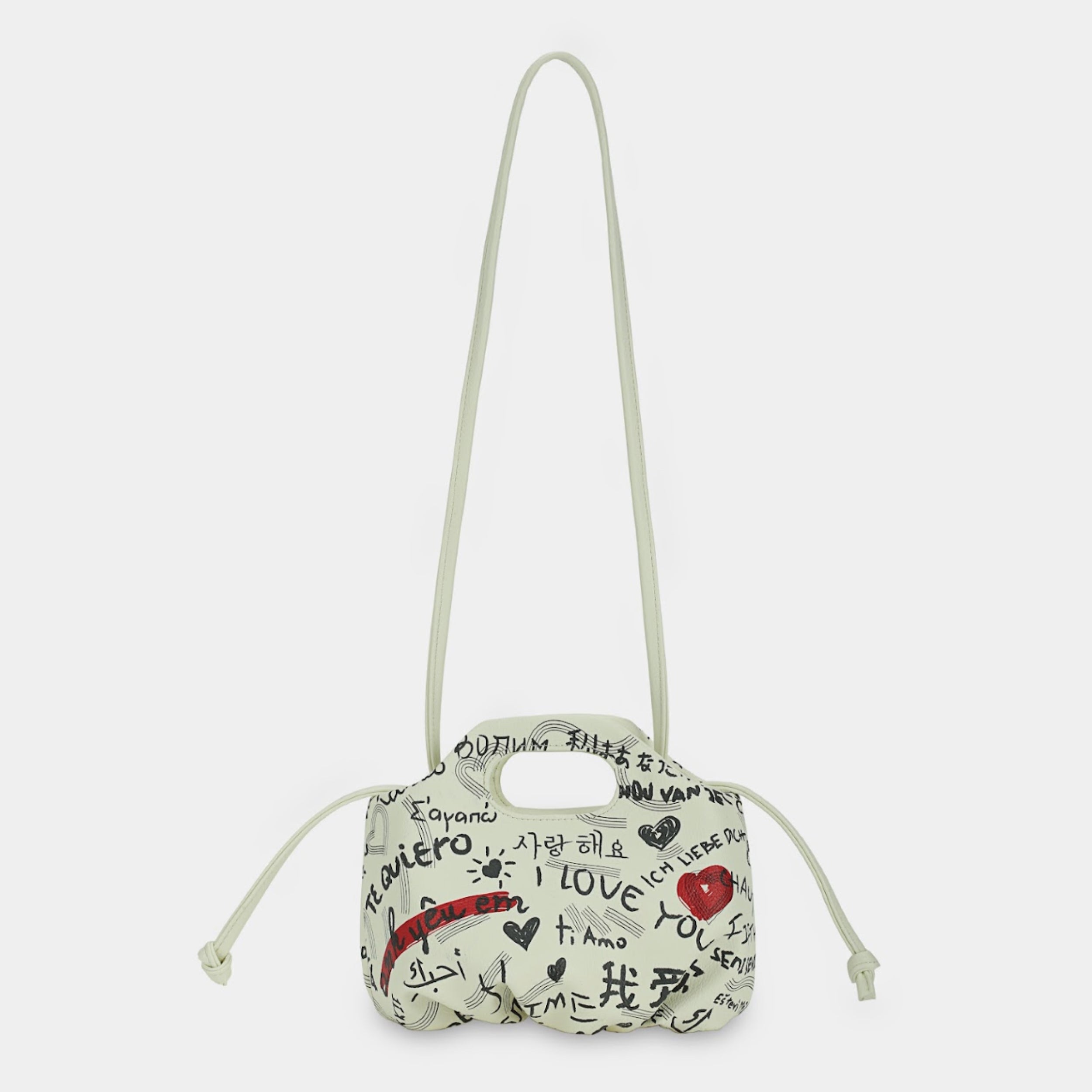 Flower Mini bag with I LOVE YOU pattern – CHAUTFIFTH